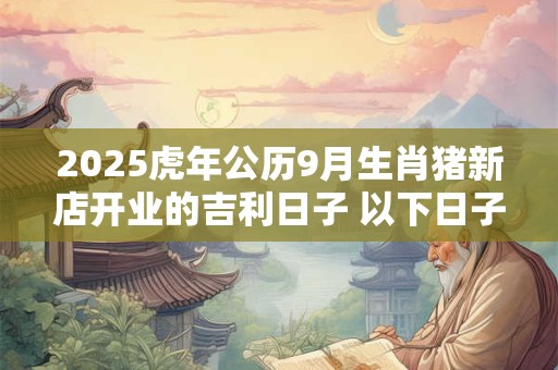 2025虎年公历9月生肖猪新店开业的吉利日子 以下日子吉利