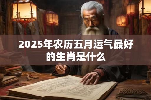 2025年农历五月运气最好的生肖是什么