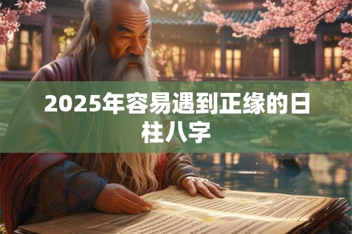 2025年容易遇到正缘的日柱八字 2025年容易遇到正缘的日柱八字