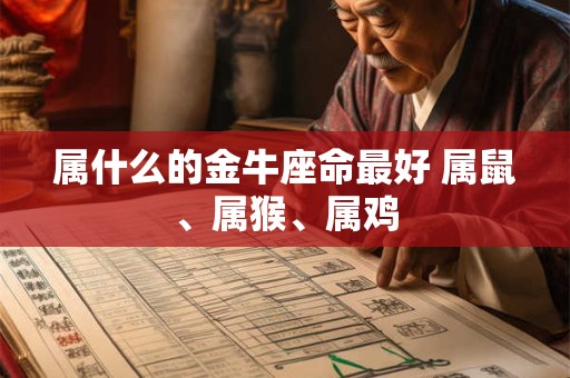 属什么的金牛座命最好 属鼠、属猴、属鸡