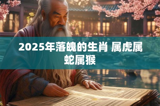 2025年落魄的生肖 属虎属蛇属猴