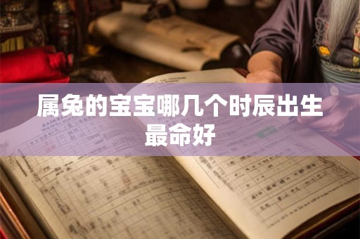 属兔的宝宝哪几个时辰出生最命好
