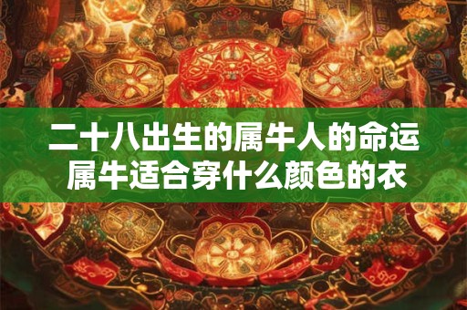 二十八出生的属牛人的命运 属牛适合穿什么颜色的衣服