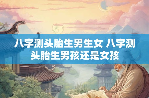 八字测头胎生男生女 八字测头胎生男孩还是女孩