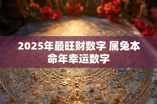2025年最旺财数字 属兔本命年幸运数字