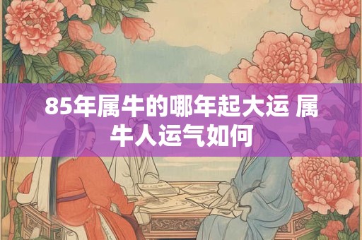 85年属牛的哪年起大运 属牛人运气如何