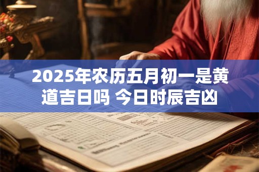 2025年农历五月初一是黄道吉日吗 今日时辰吉凶