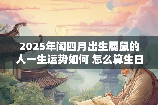 2025年闰四月出生属鼠的人一生运势如何 怎么算生日