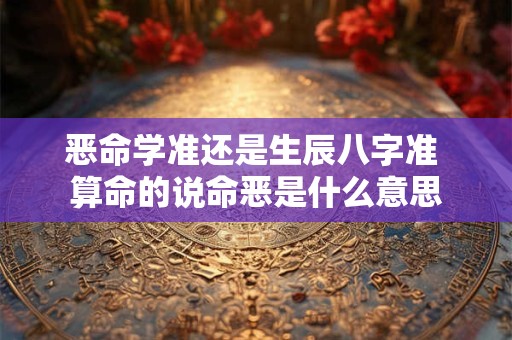 恶命学准还是生辰八字准 算命的说命恶是什么意思