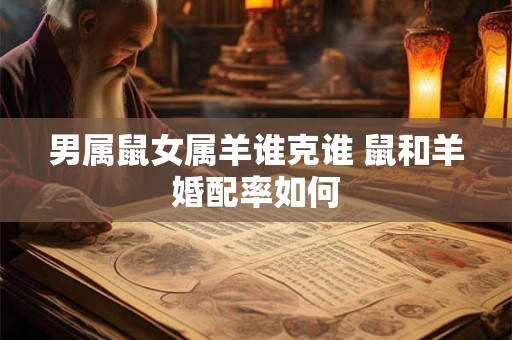 男属鼠女属羊谁克谁 鼠和羊婚配率如何