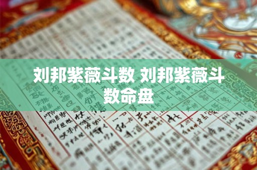 刘邦紫薇斗数 刘邦紫薇斗数命盘