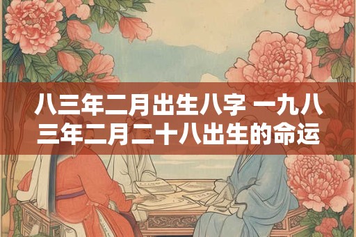 八三年二月出生八字 一九八三年二月二十八出生的命运如何