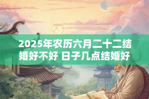 2025年农历六月二十二结婚好不好 日子几点结婚好