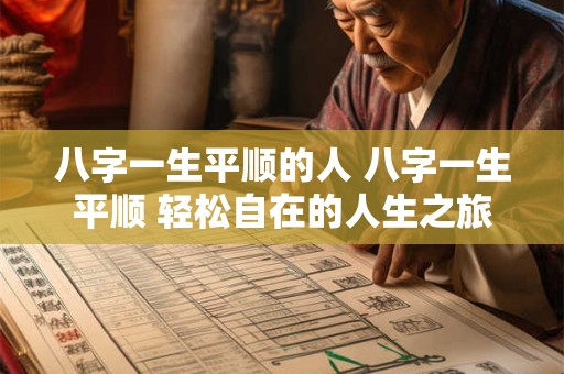 八字一生平顺的人 八字一生平顺 轻松自在的人生之旅 八字一生平顺的人 八字一生平顺 轻松自在的人生之旅
