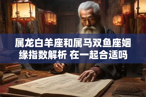 属龙白羊座和属马双鱼座姻缘指数解析 在一起合适吗