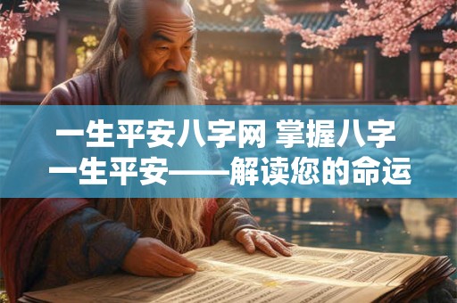 一生平安八字网 掌握八字 一生平安——解读您的命运密码 一生平安八字网 掌握八字 一生平安——解读您的命运密码