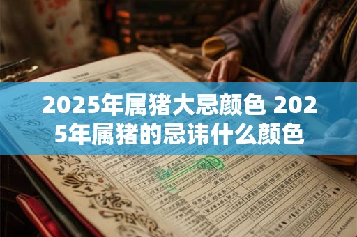 2025年属猪大忌颜色 2025年属猪的忌讳什么颜色
