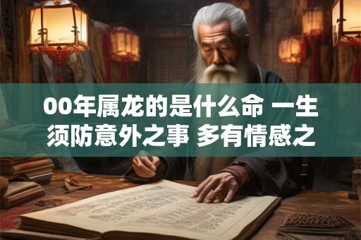 00年属龙的是什么命 一生须防意外之事 多有情感之事困扰