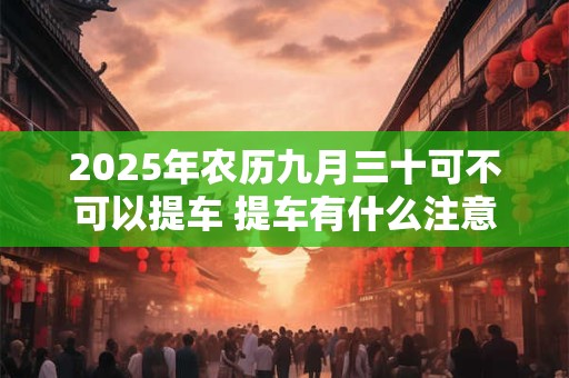 2025年农历九月三十可不可以提车 提车有什么注意点