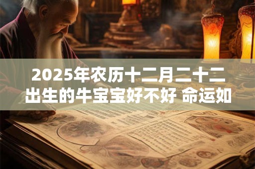 2025年农历十二月二十二出生的牛宝宝好不好 命运如何