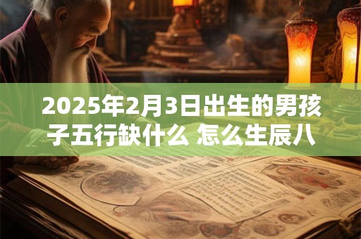2025年2月3日出生的男孩子五行缺什么 怎么生辰八字取名
