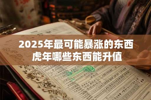 2025年最可能暴涨的东西 虎年哪些东西能升值 2025年最可能暴涨的东西 虎年哪些东西能升值