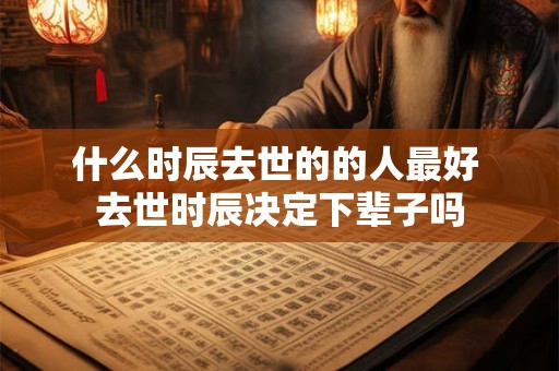 什么时辰去世的的人最好 去世时辰决定下辈子吗