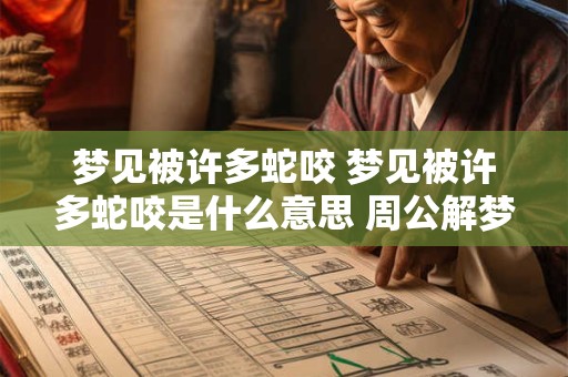 梦见被许多蛇咬 梦见被许多蛇咬是什么意思 周公解梦