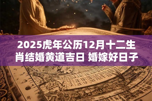 2025虎年公历12月十二生肖结婚黄道吉日 婚嫁好日子查询