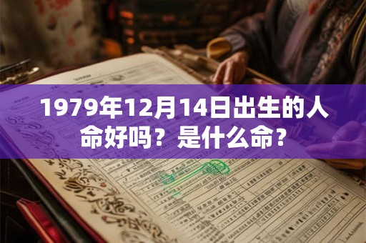1979年12月14日出生的人命好吗？是什么命？