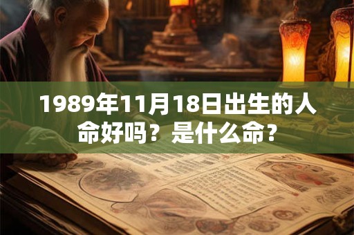1989年11月18日出生的人命好吗？是什么命？