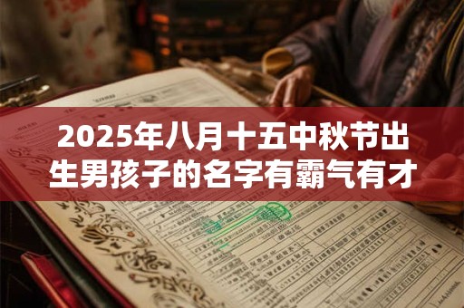 2025年八月十五中秋节出生男孩子的名字有霸气有才华