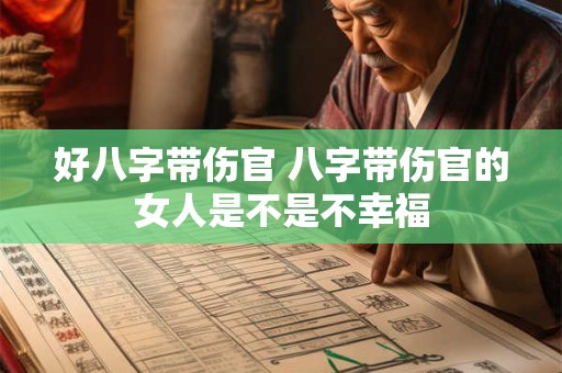 好八字带伤官 八字带伤官的女人是不是不幸福
