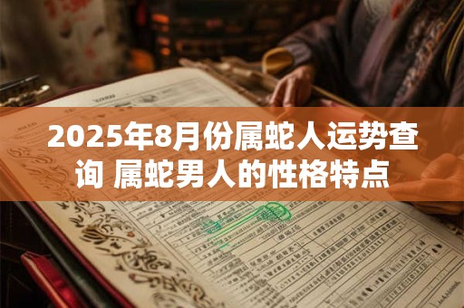 2025年8月份属蛇人运势查询 属蛇男人的性格特点 2025年8月份属蛇人运势查询 属蛇男人的性格特点