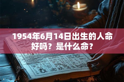 1954年6月14日出生的人命好吗？是什么命？