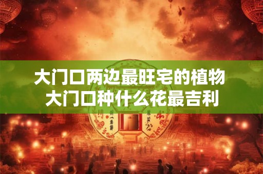 大门口两边最旺宅的植物 大门口种什么花最吉利
