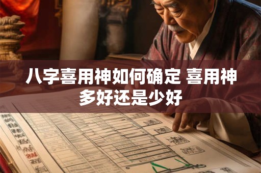 八字喜用神如何确定 喜用神多好还是少好