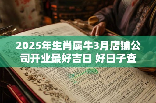 2025年生肖属牛3月店铺公司开业最好吉日 好日子查询
