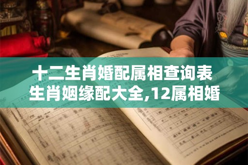 十二生肖婚配属相查询表 生肖姻缘配大全,12属相婚配表图