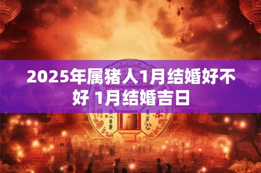 2025年属猪人1月结婚好不好 1月结婚吉日