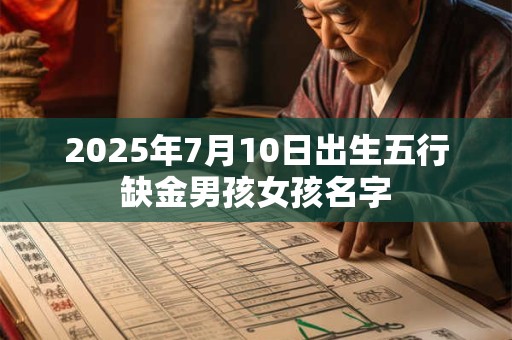 2025年7月10日出生五行缺金男孩女孩名字