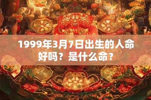 1999年3月7日出生的人命好吗？是什么命？