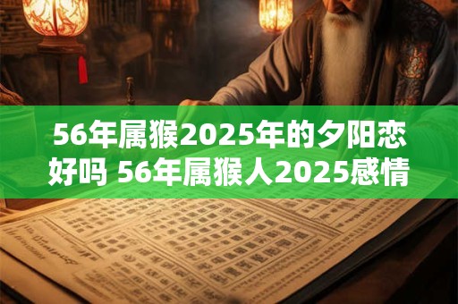 56年属猴2025年的夕阳恋好吗 56年属猴人2025感情运势