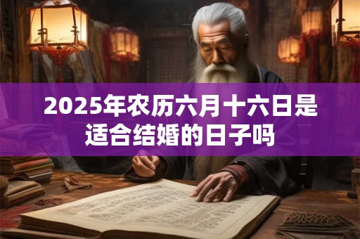2025年农历六月十六日是适合结婚的日子吗