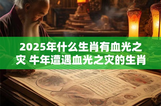 2025年什么生肖有血光之灾 牛年遭遇血光之灾的生肖
