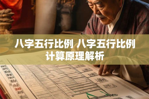 八字五行比例 八字五行比例计算原理解析