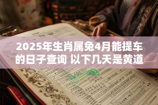 2025年生肖属兔4月能提车的日子查询 以下几天是黄道吉日