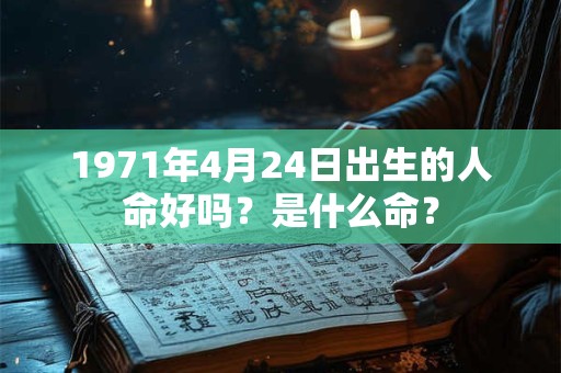 1971年4月24日出生的人命好吗？是什么命？