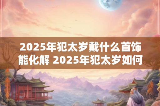 2025年犯太岁戴什么首饰能化解 2025年犯太岁如何旺运