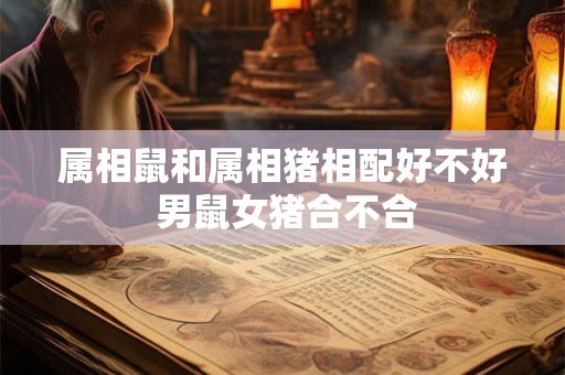属相鼠和属相猪相配好不好 男鼠女猪合不合